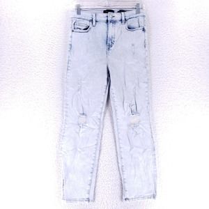 Kendall Kylie Jean Women SZ 9 Blue Denim Straight Stretch High Rise VTG Slim 90s